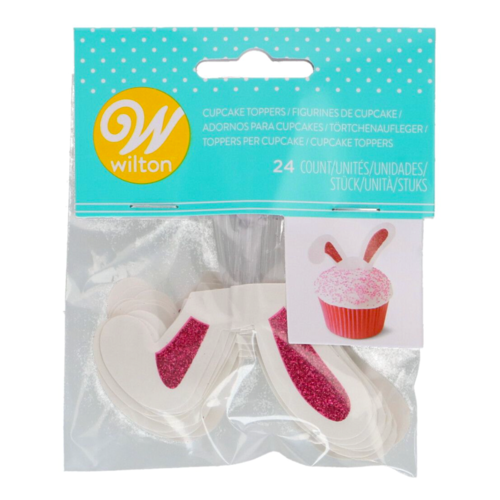 TOPPERS PARA CUPCAKE WILTON - OREJAS CONEJO