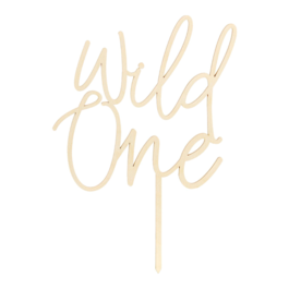 TOPPER PARA TARTA MADERA PARTYDECO - "WILD ONE" (SALVAJE)