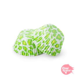 CAPSULAS CUPCAKE LEOPARDO VERDE - 30 UNIDADES