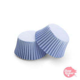 CAPSULAS CUPCAKE AZUL BEBE - 24 UNIDADES