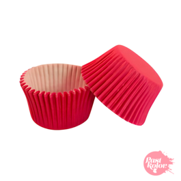 CAPSULAS CUPCAKE ROJO CEREZA - 24 UNIDADES