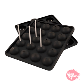 MOLDE DE SILICONA PARA 20 CAKE POPS + STICKS