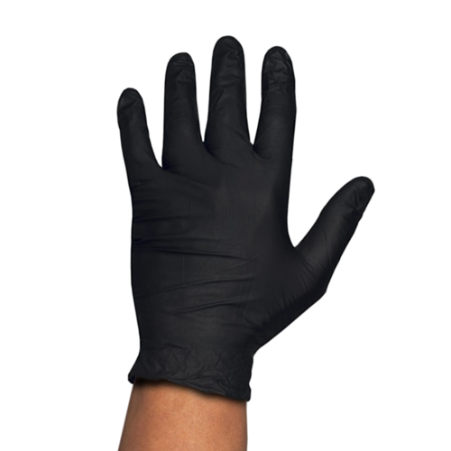 GUANTES DE NITRILO RUBBEREX NEGROS - L (GRANDES) 3,7 G