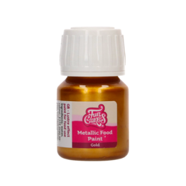 PINTURA METALIZADA COMESTIBLE FUNCAKES - ORO / GOLD 30 ML