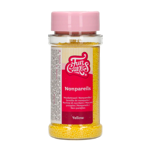 PERLAS DE AZUCAR (NONPAREILS) FUNCAKES - AMARILLO 80 G