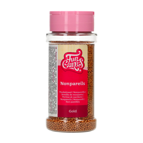 PERLAS DE AZUCAR (NONPAREILS) FUNCAKES - ORO 80 G