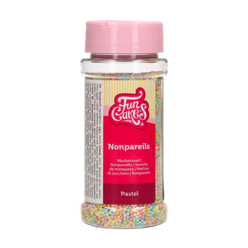 PERLAS DE AZUCAR (NONPAREILS) FUNCAKES - COLORES PASTEL 80 G