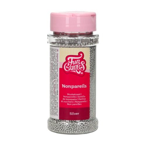 PERLAS DE AZUCAR (NONPAREILS) FUNCAKES - PLATA 80 G