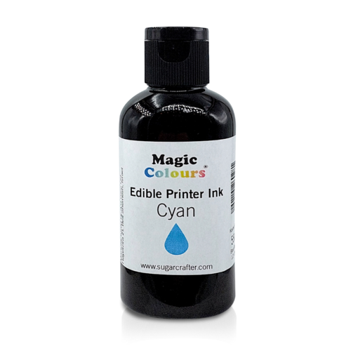 BOTE DE RECARGA TINTA COMESTIBLE "MAGIC COLOURS" - CIAN (55 ML)