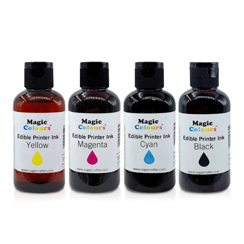 BOTE DE RECARGA TINTA COMESTIBLE "MAGIC COLOURS" - CIAN (55 ML)