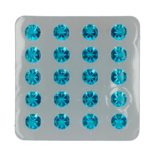 DIAMANTES COMESTIBLES DE GELATINA FUNCAKES - AZUL CIELO