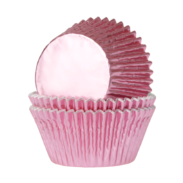 CAPSULAS CUPCAKE METALIZADAS "HOUSE OF MARIE" - ROSA BEBE