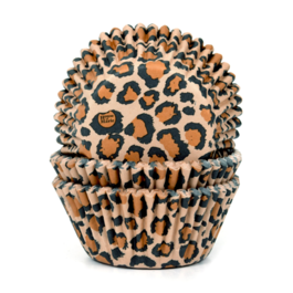 CAPSULAS CUPCAKE "HOUSE OF MARIE" - MARRON LEOPARDO