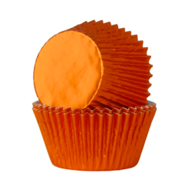 CAPSULAS CUPCAKE METALIZADAS "HOUSE OF MARIE" - NARANJAS