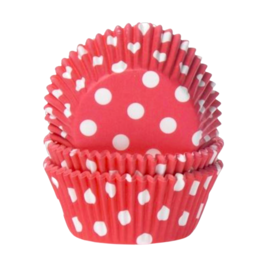 CAPSULAS CUPCAKE "HOUSE OF MARIE" - ROJAS LUNARES (POLKA DOTS)