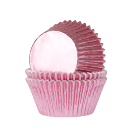 CAPSULAS MINI CUPCAKE METALIZADAS "HOUSE OF MARIE" - ROSA BEBE