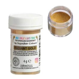 BRILLO COMESTIBLE SUGARFLAIR - RADIANT GOLD / ORO RADIANTE (4 G)