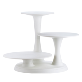 STAND PARA TARTAS BLANCO WILTON - 3 NIVELES