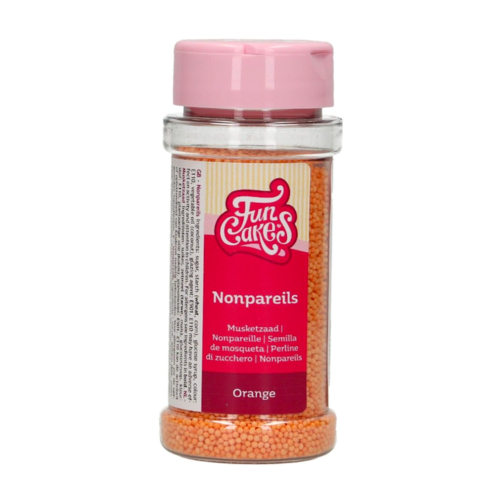 PERLAS DE AZUCAR (NONPAREILS) FUNCAKES - NARANJA 80 G