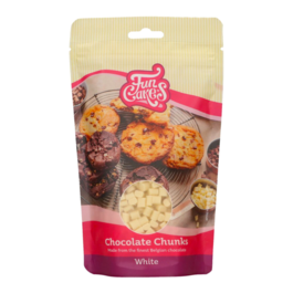 CHIPS DE CHOCOLATE BLANCO FUNCAKES - CHUNKS 350 G