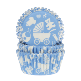 CAPSULAS CUPCAKE "HOUSE OF MARIE" - AZUL BEBE