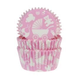 CAPSULAS CUPCAKE "HOUSE OF MARIE" - ROSA BEBE