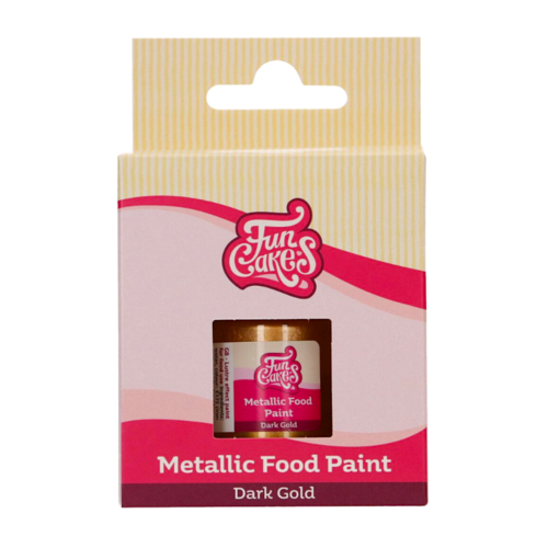 PINTURA METALIZADA COMESTIBLE FUNCAKES - ORO OSCURO 30 ML