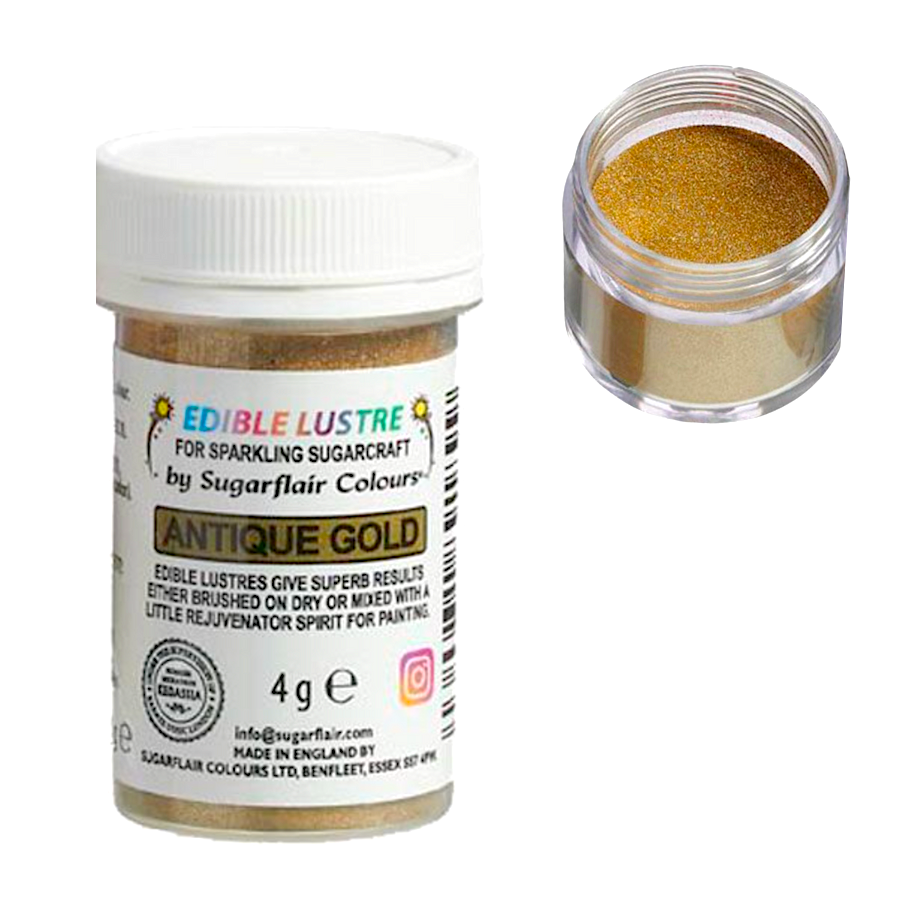 Sugarflair Edible Lustre Antique Gold, 4g 