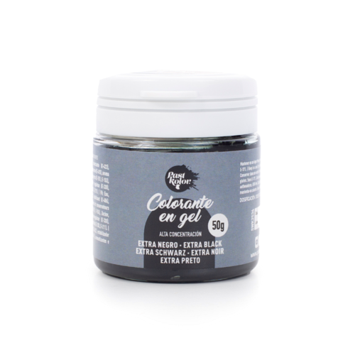 COLORANTE EN GEL PASTKOLOR - EXTRA NEGRO 50 G