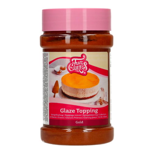 COBERTURA BRILLANTE "GLAZE TOPPING" FUNCAKES - DORADA (375 G)