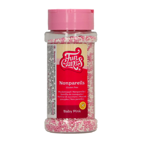 PERLAS DE AZUCAR (NONPAREILS) FUNCAKES - MIX ROSA BEBE [80 G]