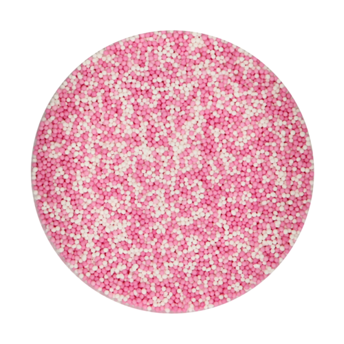 PERLAS DE AZUCAR (NONPAREILS) FUNCAKES - MIX ROSA BEBE [80 G]