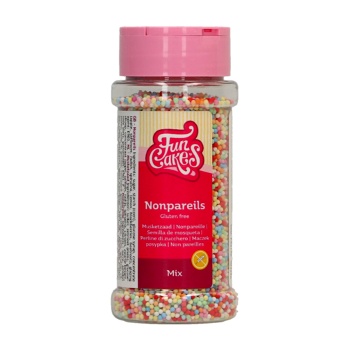 PERLAS DE AZUCAR (NONPAREILS) FUNCAKES - MIX COLORES [80 G]