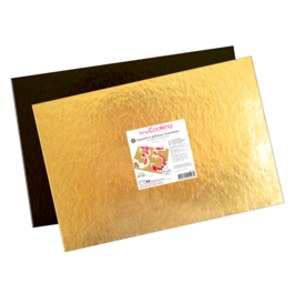 BASE RECTANGULAR ORO Y NEGRA SCRAPCOOKING - 20 X 30 CM (5 U)