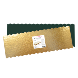 BASE RECTANGULAR ORO Y NEGRA SCRAPCOOKING - 30 X 10 CM (5 U)