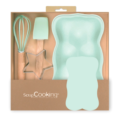 SET UTENSILIOS SCRAPCOOKING - OSITO "TEDDY"