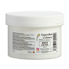 COLORANTE EN PASTA SUGARFLAIR - WHITE EXTRA / BLANCO EXTRA 400 G