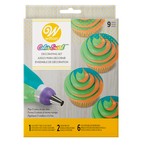 SET PARA DECORAR "COLOR SWIRL" - WILTON