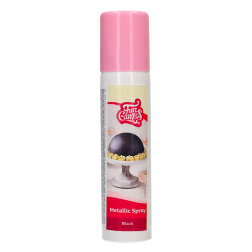 SPRAY METALICO FUNCAKES - NEGRO BRILLANTE (100 ML)