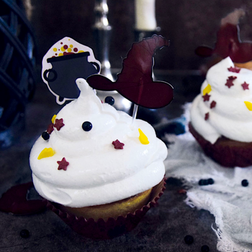 SET CAPSULAS CUPCAKE + TOPPERS SCRAPCOOKING - HALLOWEEN