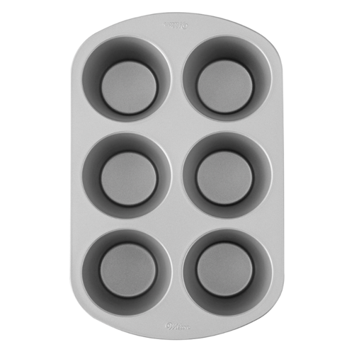 MOLDE PARA MUFFINS (EXTRA-GRANDES) WILTON - 6 CAVIDADES