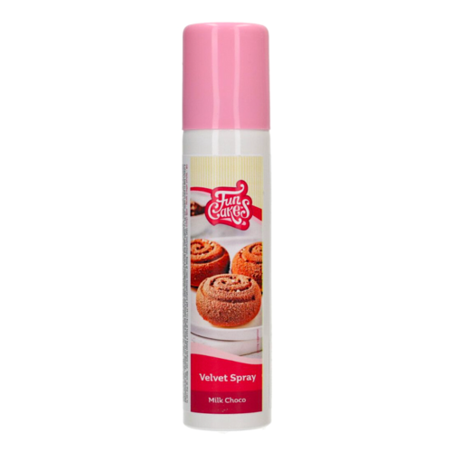 SPRAY "VELVET" EFECTO TERCIOPELO FUNCAKES - CHOCOLATE CON LECHE (100 ML)