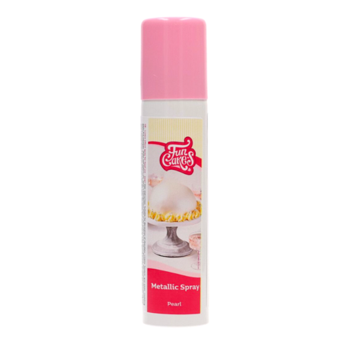 SPRAY METALICO FUNCAKES - PERLA BRILLANTE (100 ML)