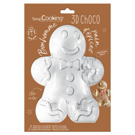 MOLDE PARA CHOCOLATE (3D) SCRAPCOOKING - MUECO DE JENGIBRE