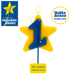 VELA SOLIDARIA "DOBLE DESEO" DEKORA - NUMERO 1