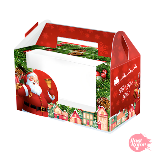 CAJA PICNIC CON ASA Y VENTANA - NAVIDAD