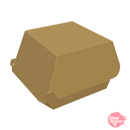 CAJA PARA HAMBURGUESA KRAFT - 10 X 8 CM