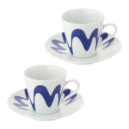 SET CAFETERA "PAPALINA" TOP MOKA - AZUL