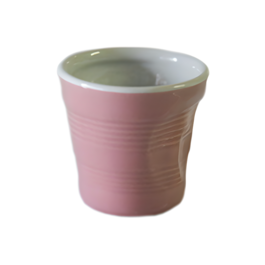 SET TAZAS "VASO ARRUGADO" TOP MOKA - ROSAS