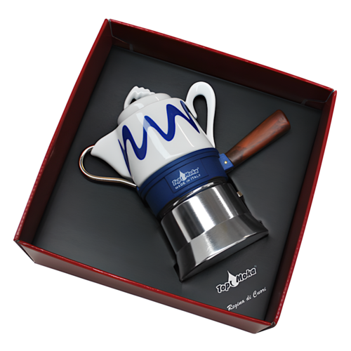 CAFETERA "GOCCIA" TOP MOKA - AZUL